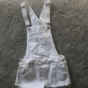 Pacsun White overall shorts